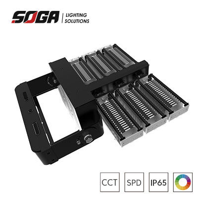 comprar Lâmpadas de estádio LED IP66 resistentes com luminárias flexíveis e caixa de motorista desmontável online manufacture